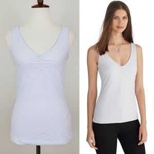 WHBM Sleeveless Textured Tank